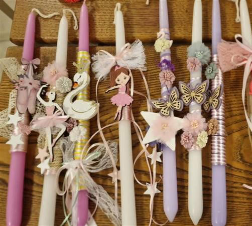 Easter Decorated Candles