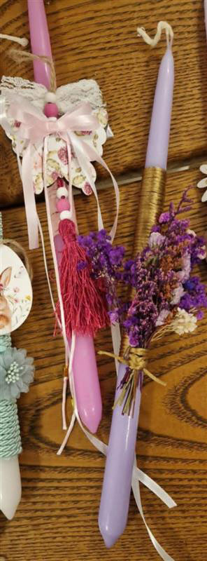 Easter Decorated Candles